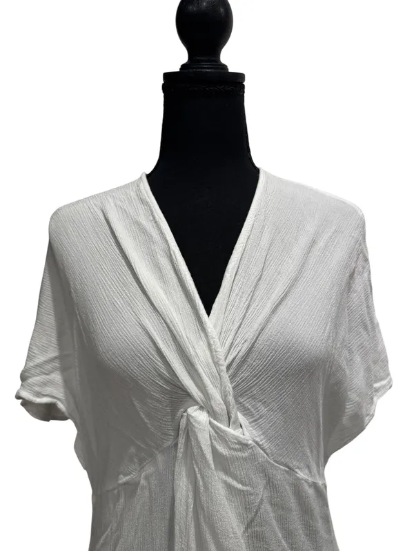 Show Me Your Mumu White Rayon Wrap Dress XS - Image 4