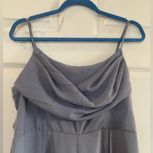 NWT Cider Petrol blue cowl neck wide leg jumpsuit from size XL - Image 11