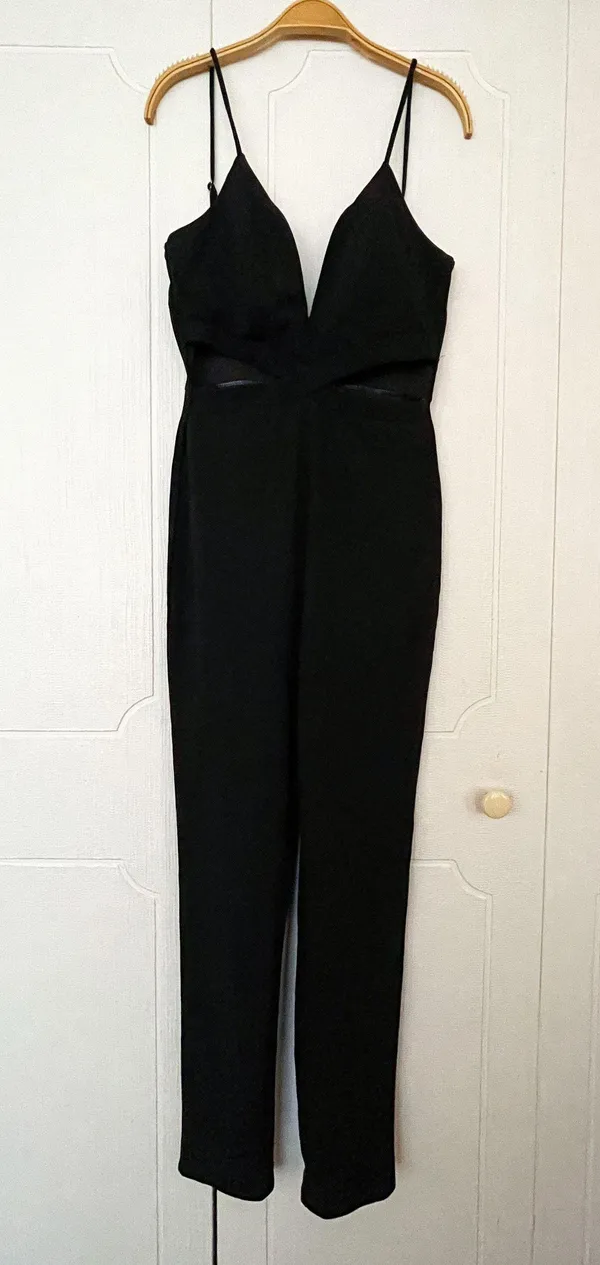 Trac Black Cut-out Jumpsuit - Image 2