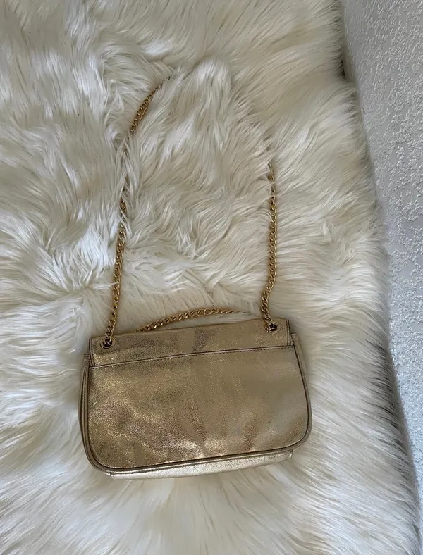 Michael Kors Crossbody Bag Pewter with Chain Strap - Image 5