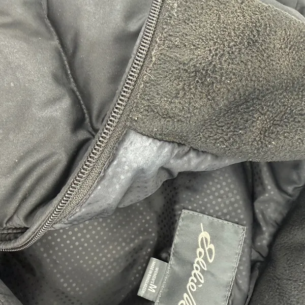 Eddie Bauer Womens Black Quilted Goose Down Puffer Vest Size M Full Zip‎ Outdoor - Image 8