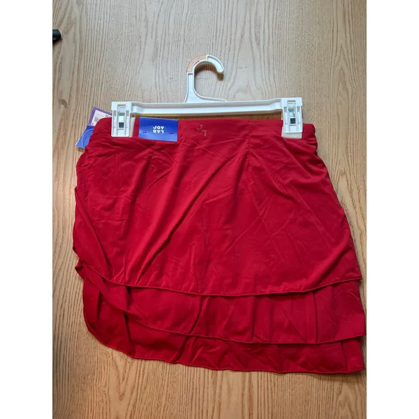 New Women’s Joy Lab Athletic Stretchy Skort High Rise Pockets Red size Small - Image 5
