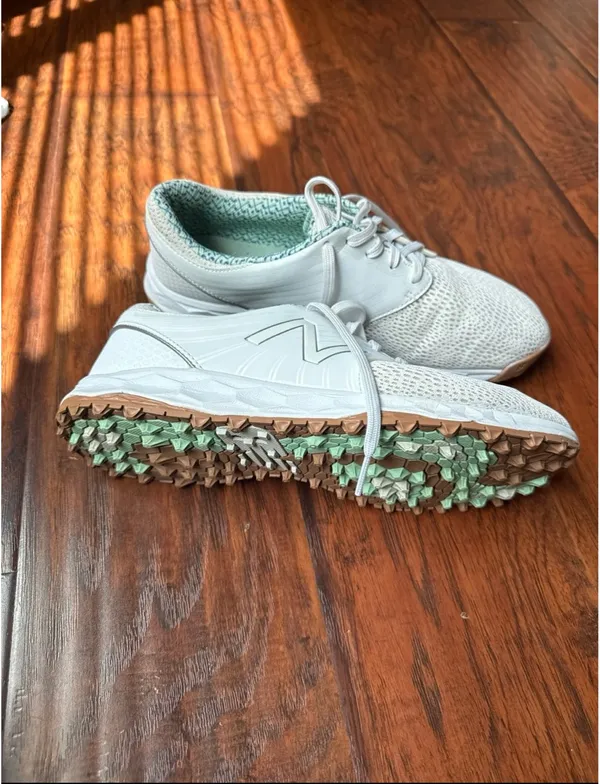 Womens New Balance Fresh Foam Breathe Spikeless Golf Shoes Size 10 White - Image 2