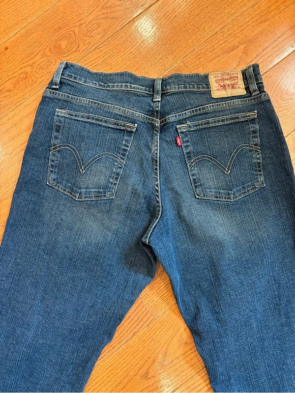 Levi’s 550 Women’s 16 Long Dark Wash Relaxed Bootcut Jeans Y2K - Image 5