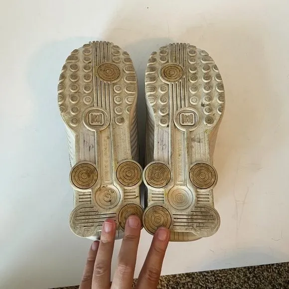 Nike Shox Enigma Sneakers in Desert Sand - Image 6