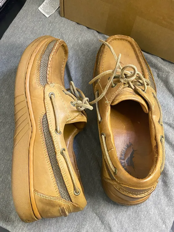 Tommy BAHAMA Leather Shoes Mens Size9.5 - Image 6