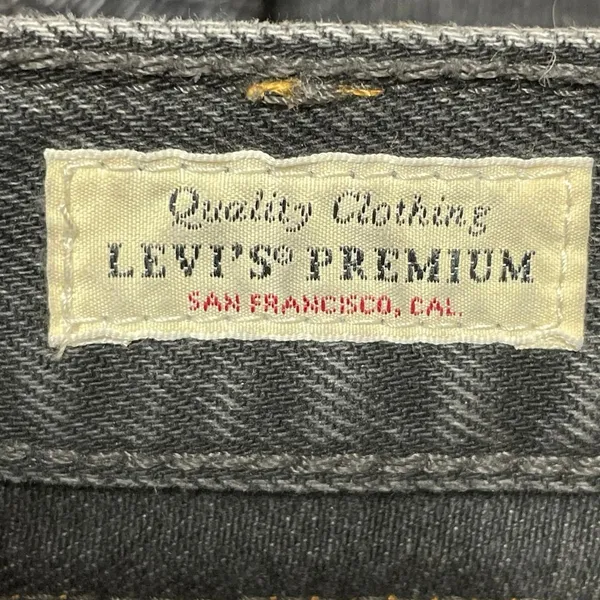 Levi's Baggy Dad Women's Black High Waisted Wide Leg Ankle Denim Jeans Pants 28 - Image 6