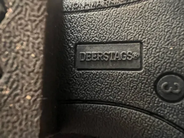 Size 3 Black leather cowboy boots with white stitching Used Like New Condition, Offers Welcome #western #cowboyboots #431 - Image 4