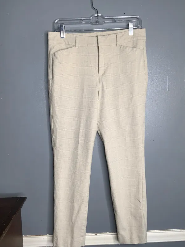 Old Navy Light Beige High Rise Pixie Skinny Stretch Pants Size 10 - Image 2