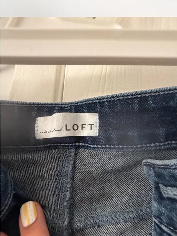 LOFT Medium Blue Straight Leg Jeans - Image 2