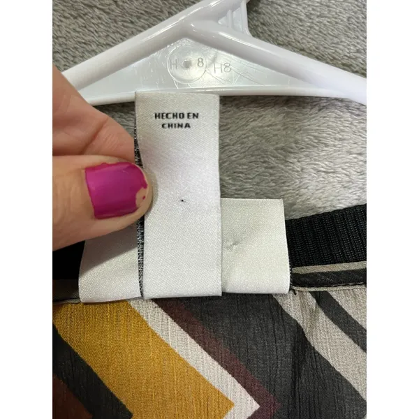 Missoni X Target Chevron V Neck Blouse Medium Retro Mod Geometric Knit Eclectic - Image 6