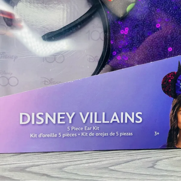 Nwt Disney villains 4 Mickey Mouse ears queen of hearts , maleficent , Ursula - Image 8
