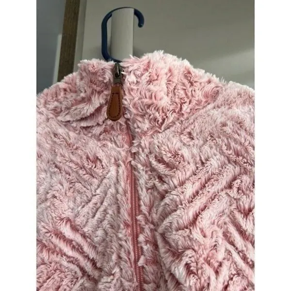 Simply Southern Sherpa Anorak Jacket Womens Small Pink Plush 1/4 Zip Pullover XL - Image 3