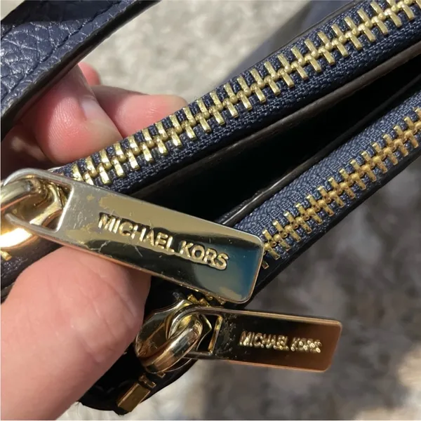 Michael Kors Fulton East West Crossbody Bag in Navy Blue - Image 4
