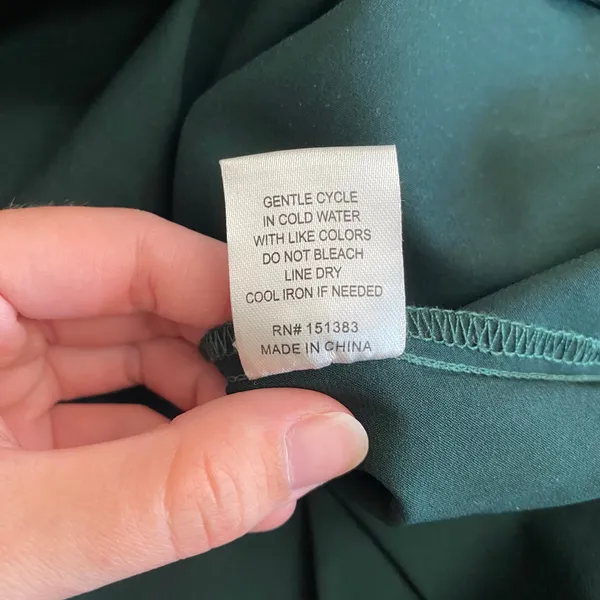 Current Air‎ Elias Mini Dress Pleated Shoulders in jewel green Size Large - Image 9