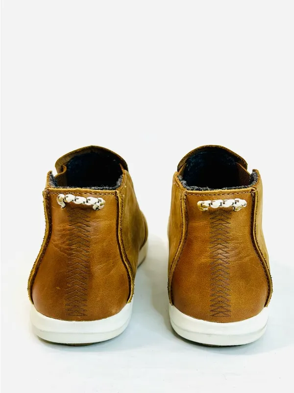 OluKai Hawai'iloa Manu Hope Waterproof Sneaker Boot Fox Leather, Brown, size 9 - Image 11