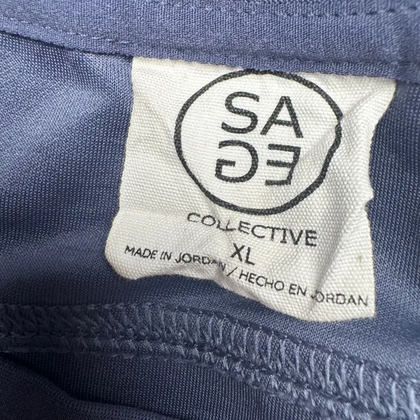 Sage Collective‎ Crewneck Sweatshirt Womens XL Blue Slate Oversized Pullover Top - Image 2