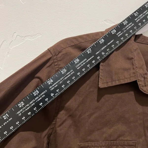 Wrancher by Wrangler Women's Brown Pearl Snap Western Shirt Long Sleeve XL y2k - Image 14