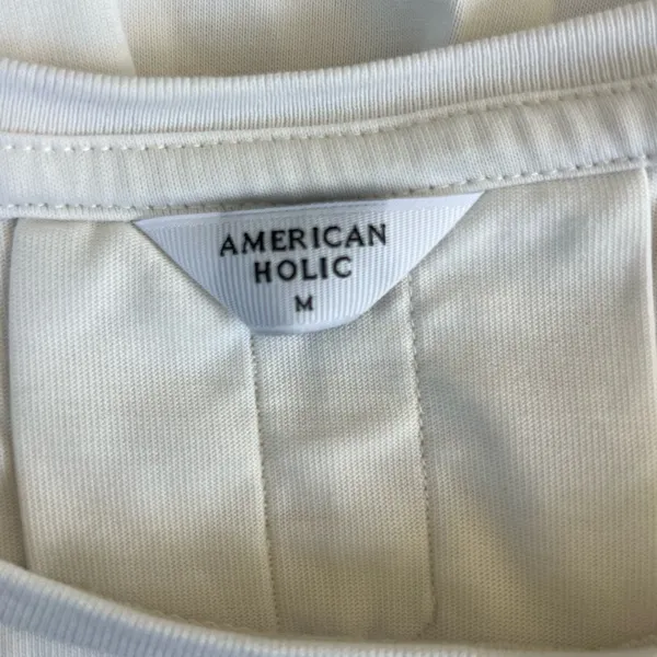 American Holic White Women's Top Size M - Image 3