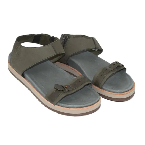 Merrell District‎ Mendi Backstrap Sandals Womens 8 Olive Green Good Leather Zip - Image 3