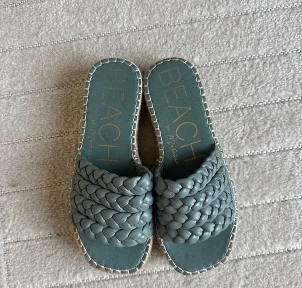 Beach platform sandals Blue Size 7 - Image 2