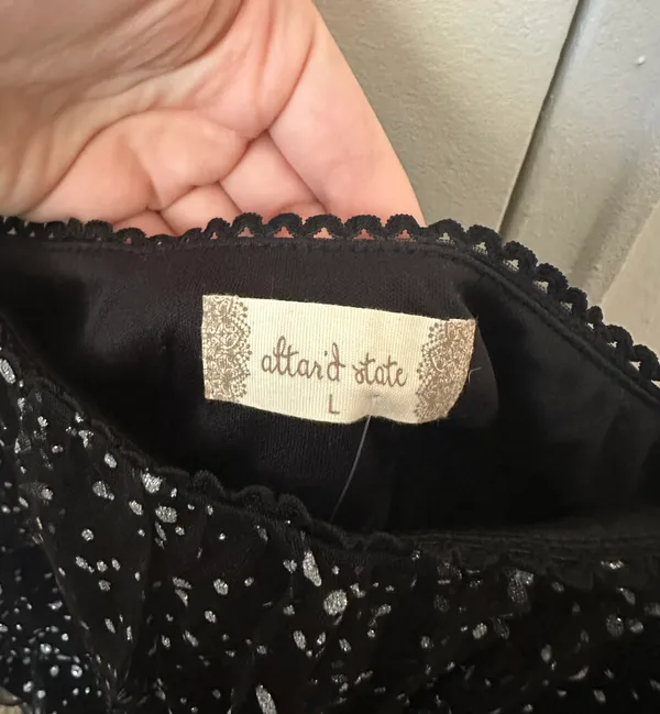 Altar'd State Black Sparkly Dress - Image 3