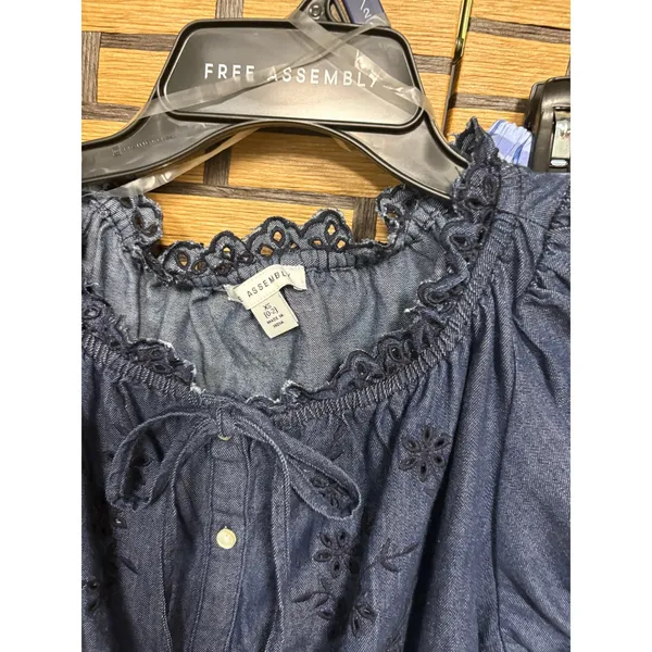 Free Assembly Two Piece Skirt Set Size‎ XS Blue - Image 3