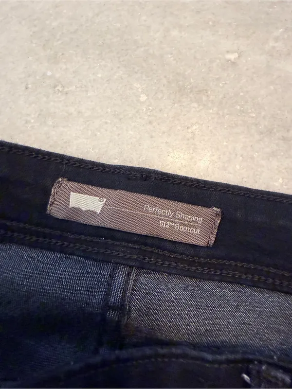 NWT Levi’s 512 Size 18W Short 512 Perfectly Shaping Bootcut Stretch Jeans Black - Image 15