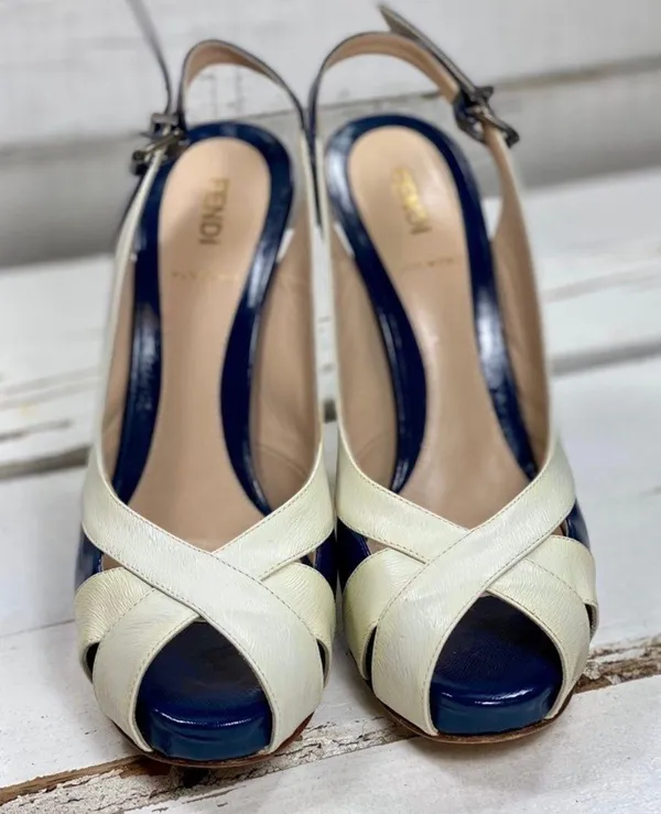 Fendi Open-Toe Ultra high heels - Image 4