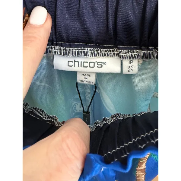 Chico's Sanibel Island Print Pants NWT size 10P - Image 5