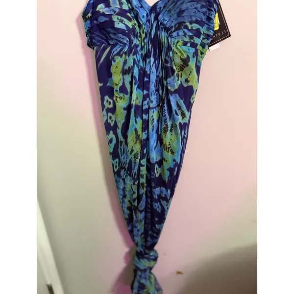 Nightway Women's Strappy Ruched Ombre Maxi Dress Size 8‎ - Image 5