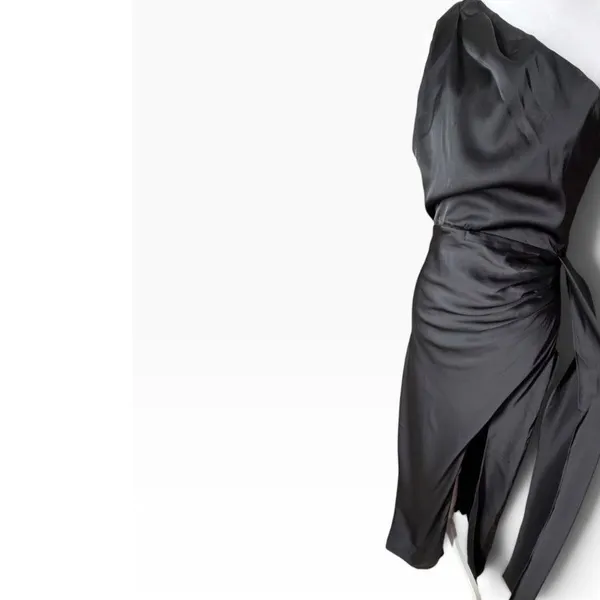 Lulus Black Sleeveless Spaghetti Strap Midi Dress Size M - Image 4