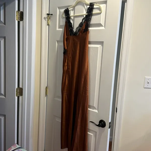 Abercrombie & Fitch satin slip midi dress - Image 8