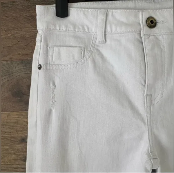 👻 Pistola White Distressed Skinny Jeans - Image 3
