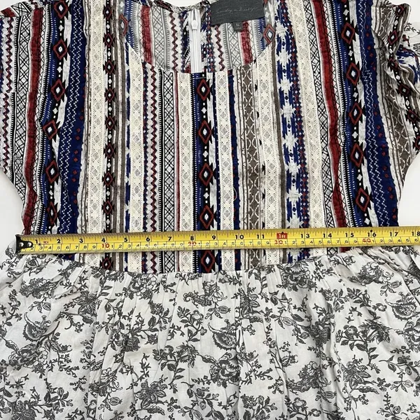 NWOT Anthropologie Sunday In Brooklyn Mini Dress XL Floral Cottagecore Peasant - Image 9