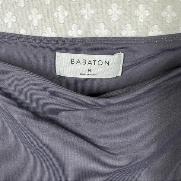 Aritzia Babaton‎ Dark Grey Contour Seamless Square Neck Bodysuit - Image 3