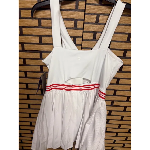 Avia‎ White Tennis Dress With Built In Shorts Size Medium - Image 5