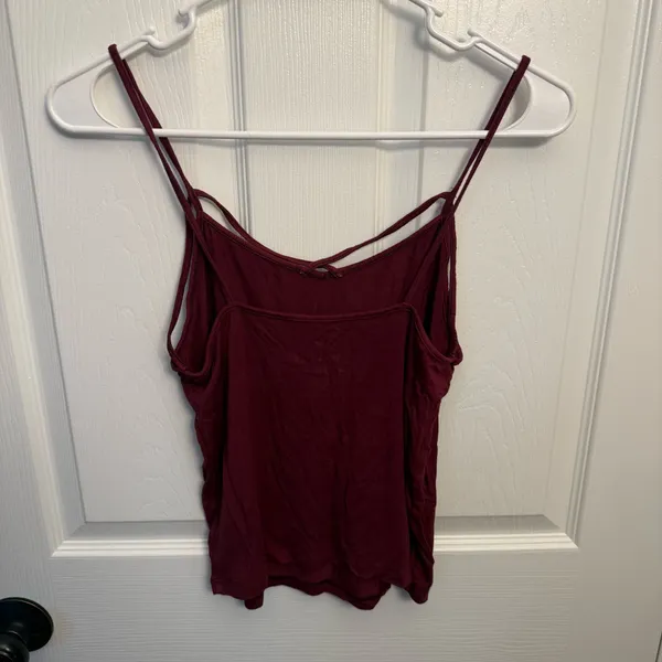 American Eagle Soft & Sexy Burgundy Layered Cami Tank Top - Image 2