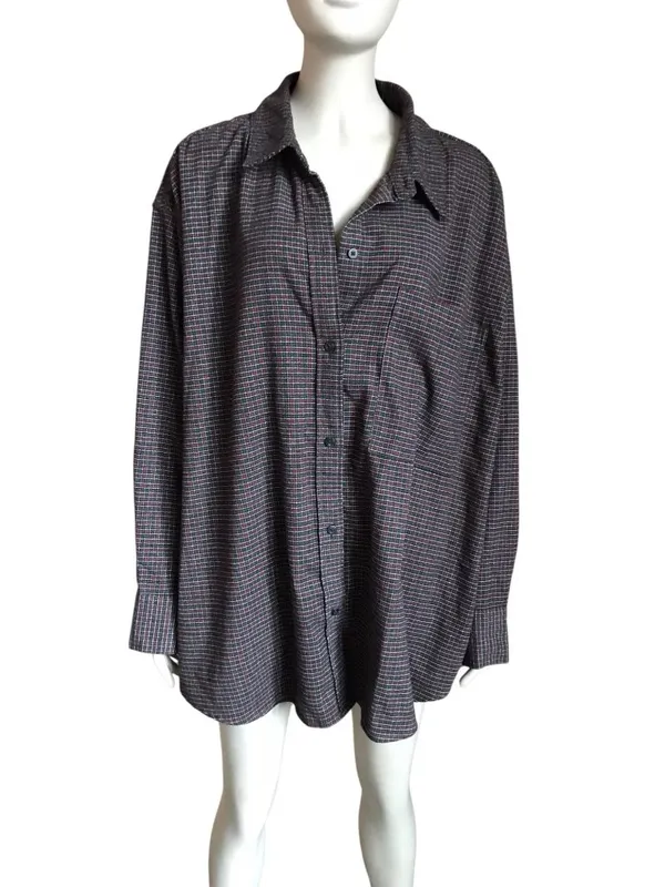 NWT Abercrombie & Fitch Black and Red Oversized Top - Image 2