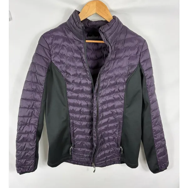 32 Degrees Heat Purple Quilted Zip Up Jacket Size Medium - Image 2