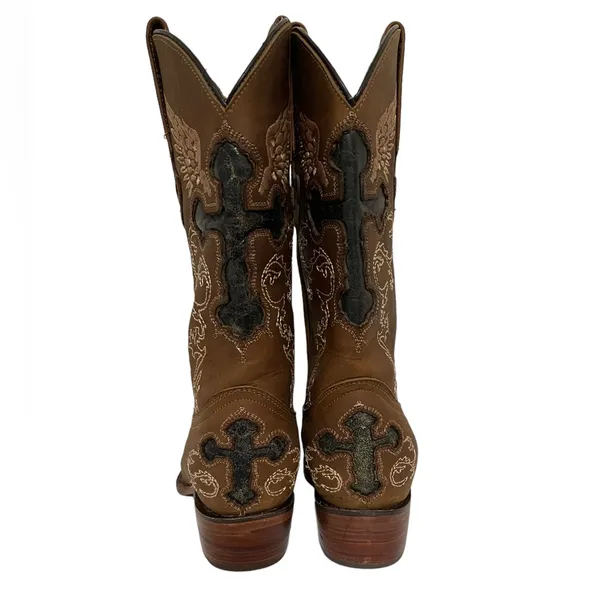 Rockin Leather Women’s Brown Western Boot 6.5 - Image 5