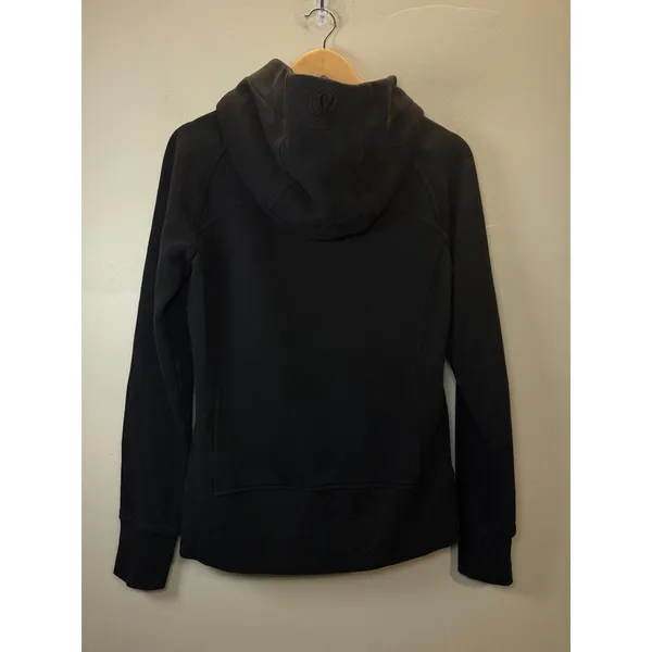 Lululemon Scuba Full Zip Hoodie Womens 8 Black Memphis Grizzlies NBA Activewear - Image 4