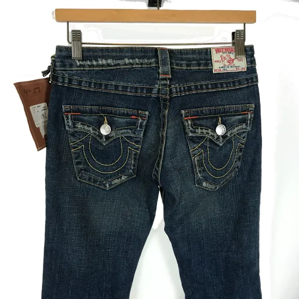 NWT Womens Size 27 27x34 True Religion Joey Classic Five-Pocket Flare Jeans - Image 3