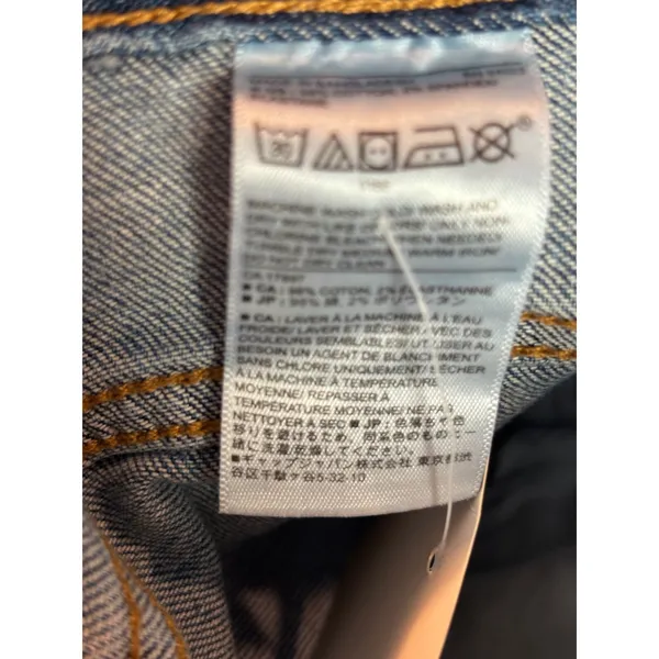 Banana Republic Girlfriend Jeans Medium Wash Blue Raw Hem Denim 28/6 - Image 8