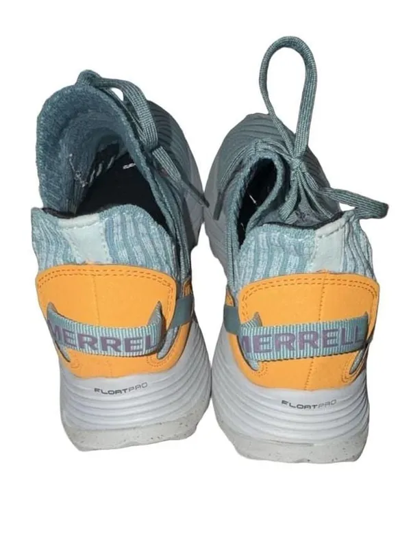 Merrell Embark Lace Size 9 Harbor Grey Teal Orange Sneaker J067274 - Image 2