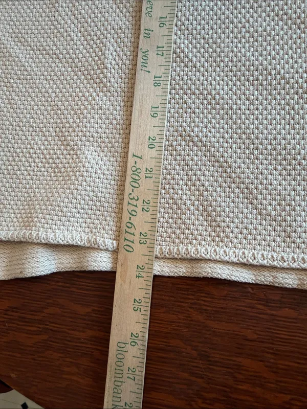 Free People Beach "Hailee" Waffle-Knit Henley Sweater size small cream beige - Image 8