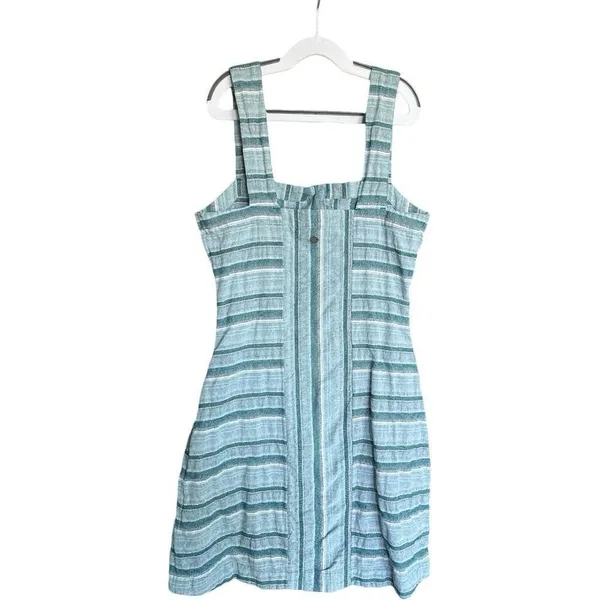 Womens Roxy Sweeter Sleeveless Striped Button Down Weekender Dress - Sz XS - Image 6
