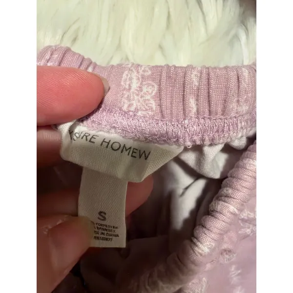 Berkshire Homewear Women's Size Small Silky Smooth Henley Pajama Set Lilac Rose - Image 9