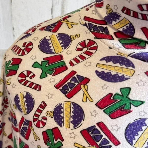Vintage Christmas Turtleneck Size XL whimsical kitschy‎ - Image 5