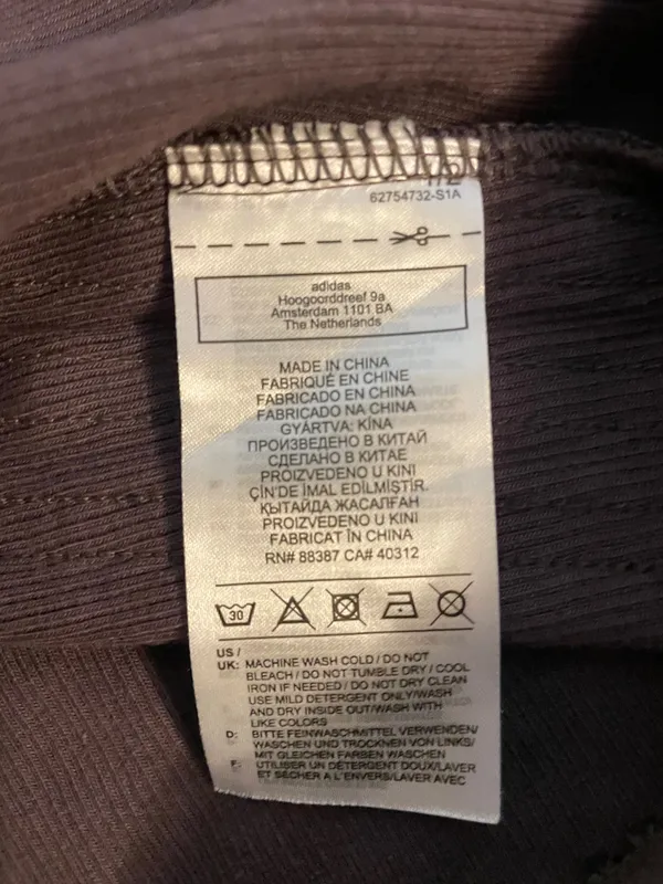 Adidas Brown Crop Tank Top Bra Women Large Athletic Athleisure Gym Activewear - Image 10